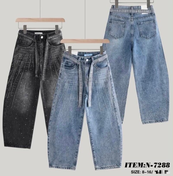 Jeans buggy glamour in 2 kleuren