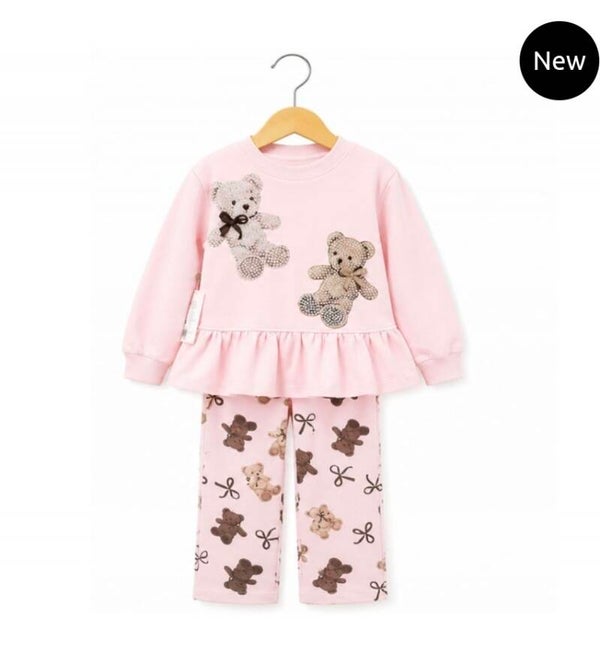 Luxery legging set roze