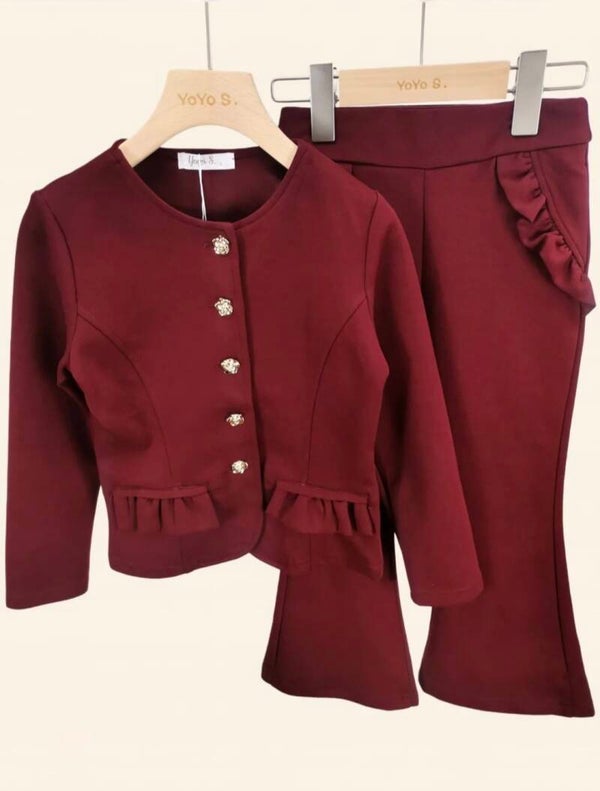 Cherry red flair set