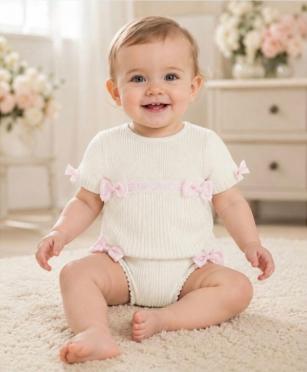 Boetiek collectie baby star roze strikk
