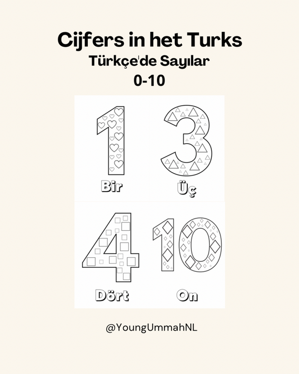 Gratis - Cijfers in het Turks