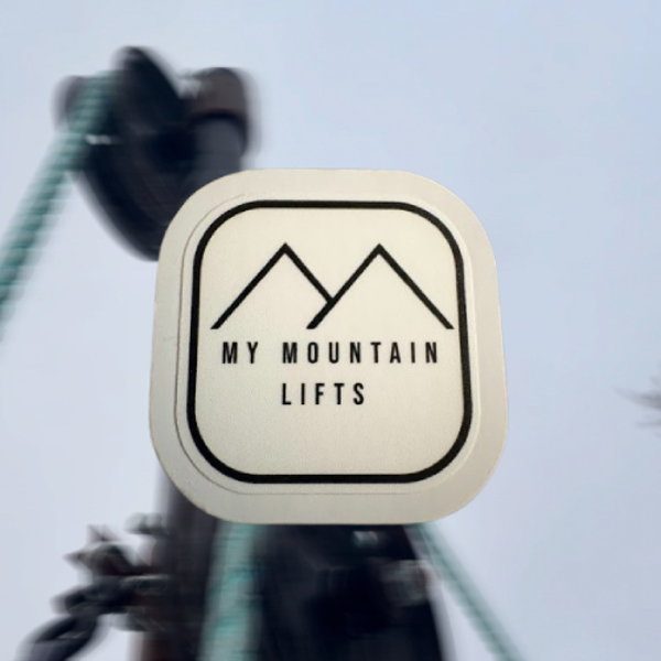 My Mountain Lifts Sticker Square