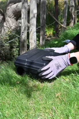 Rodent bait station used for professional pest control