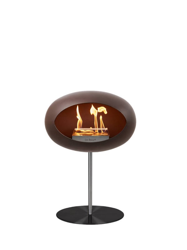 Dome Low Mocca Steel Black Plate