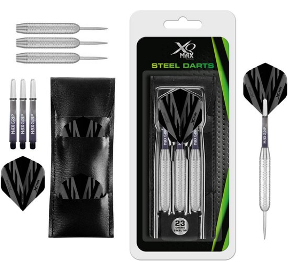 XQMax Silver Coated Darts - Dartpijlen - 23 gram - zilver