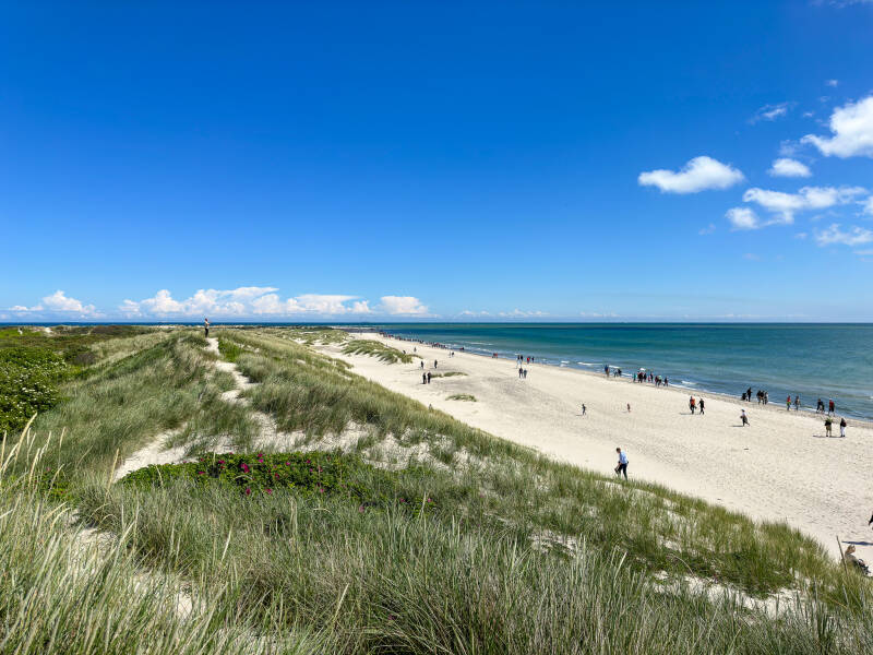 Strand wo Ost und Nordsee sich Treffen