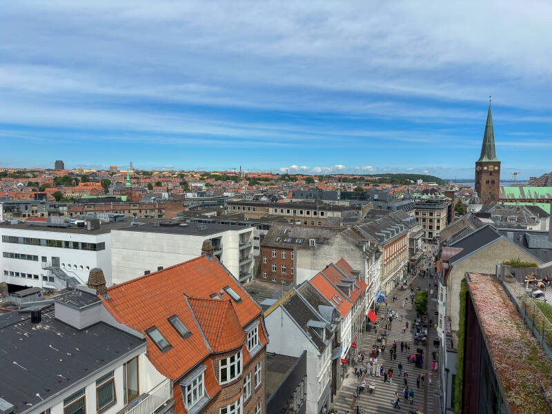 Aarhus Innenstadt von oben