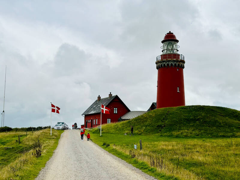 Bovbjerg Fyr roter Leuchtturm