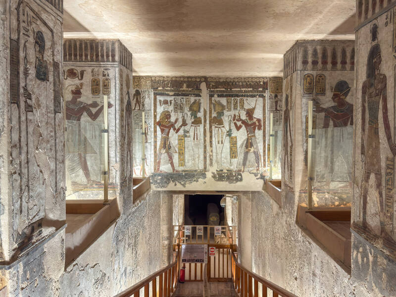 Wandmalerei im Grab von Ramses VI