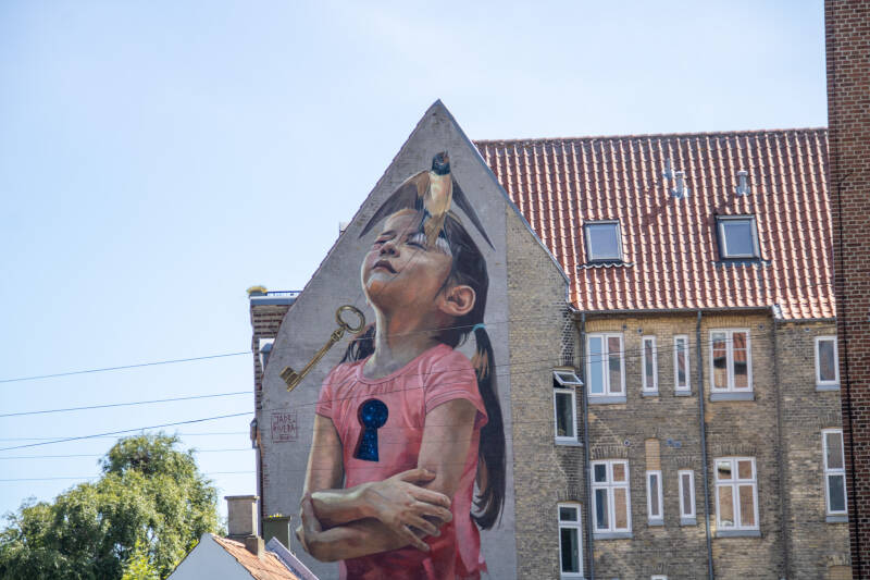 Wandmalerei in aarhus