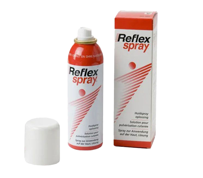 Reflex spray 3 stuks voor 16,95 per stuk