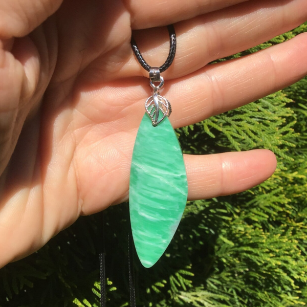 Pendentif variscite artisanat france