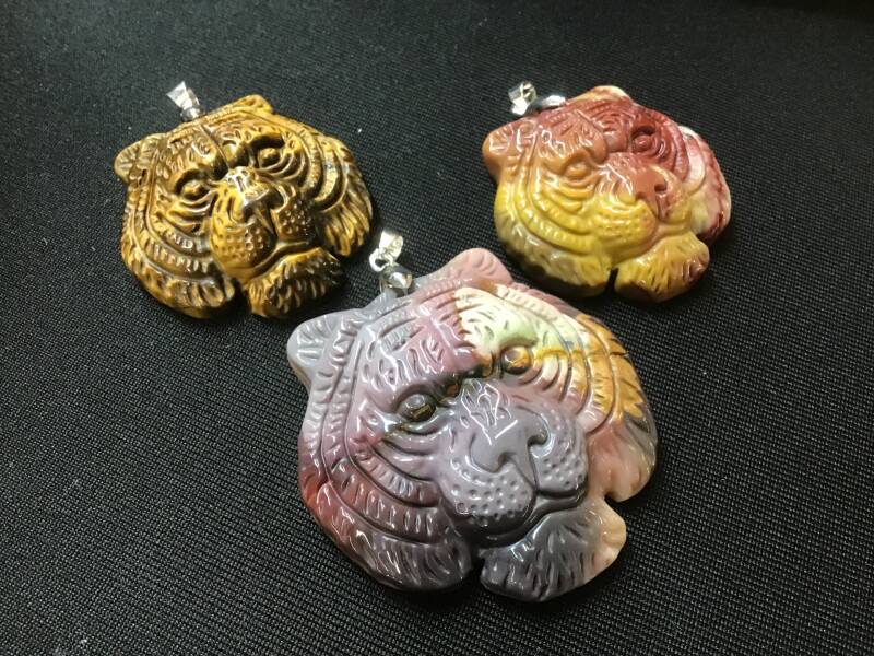 Pendentif tete de tigre | Mineraux et compagnie