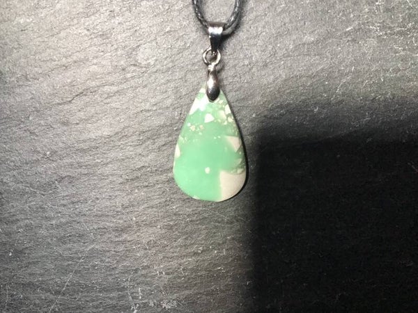 Pendentif variscite petite goutte