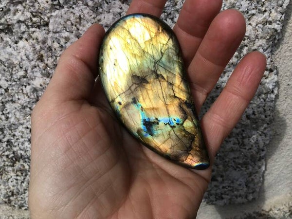 Labradorite jaune or