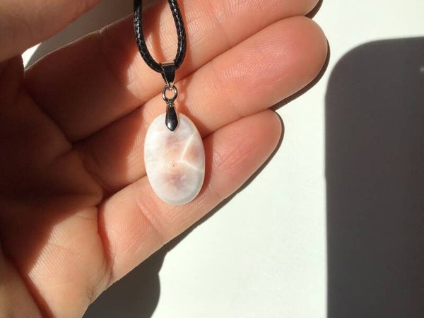 Pendentif natrolite petit oval