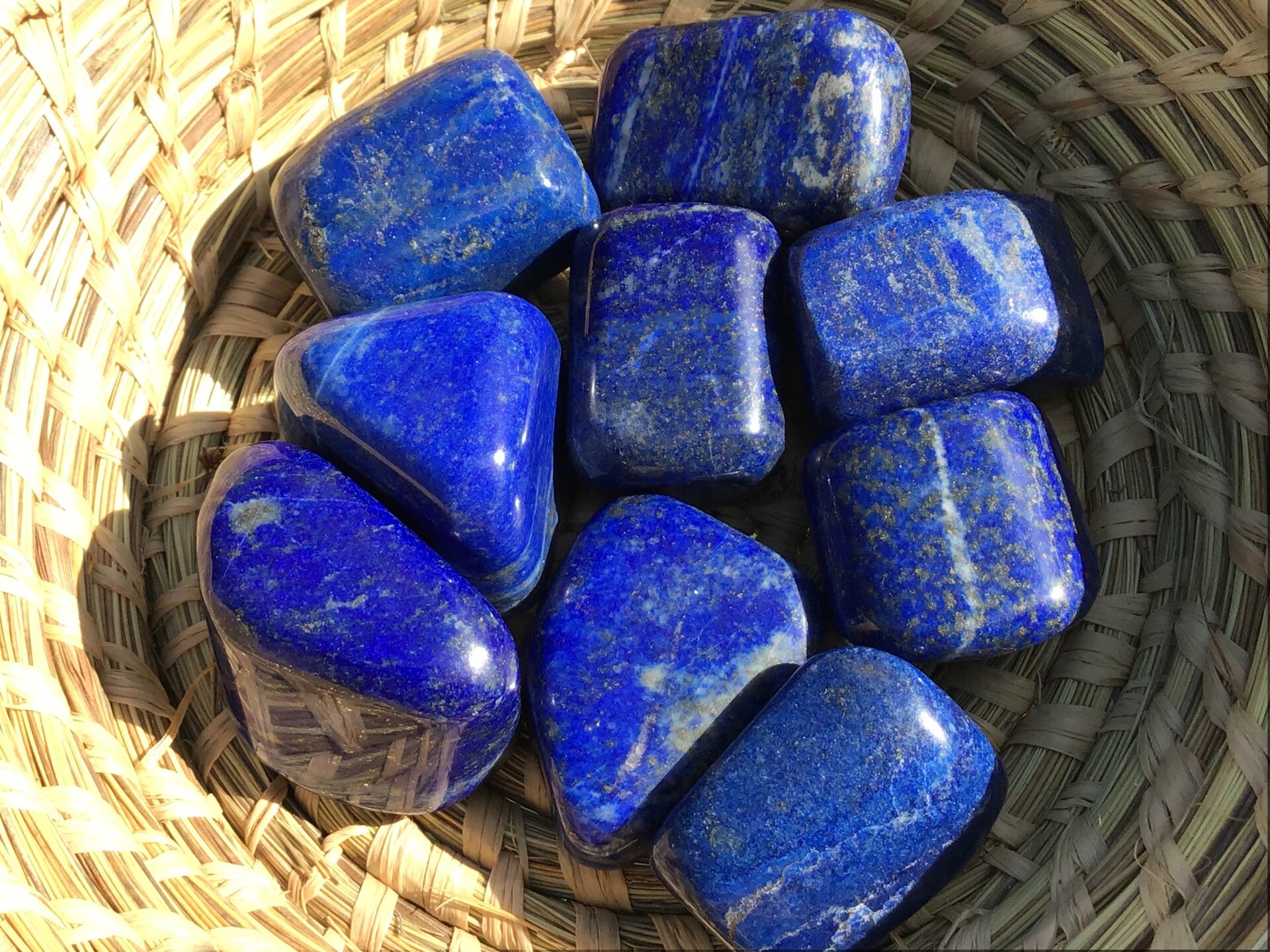 Lapis lazuli pierre roulée