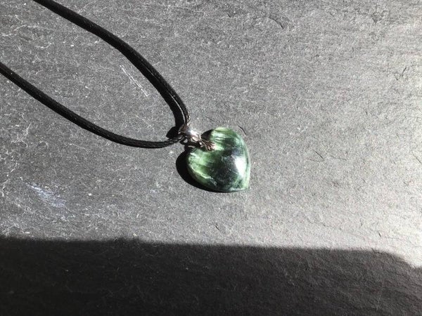 Pendentif seraphinite petit coeur