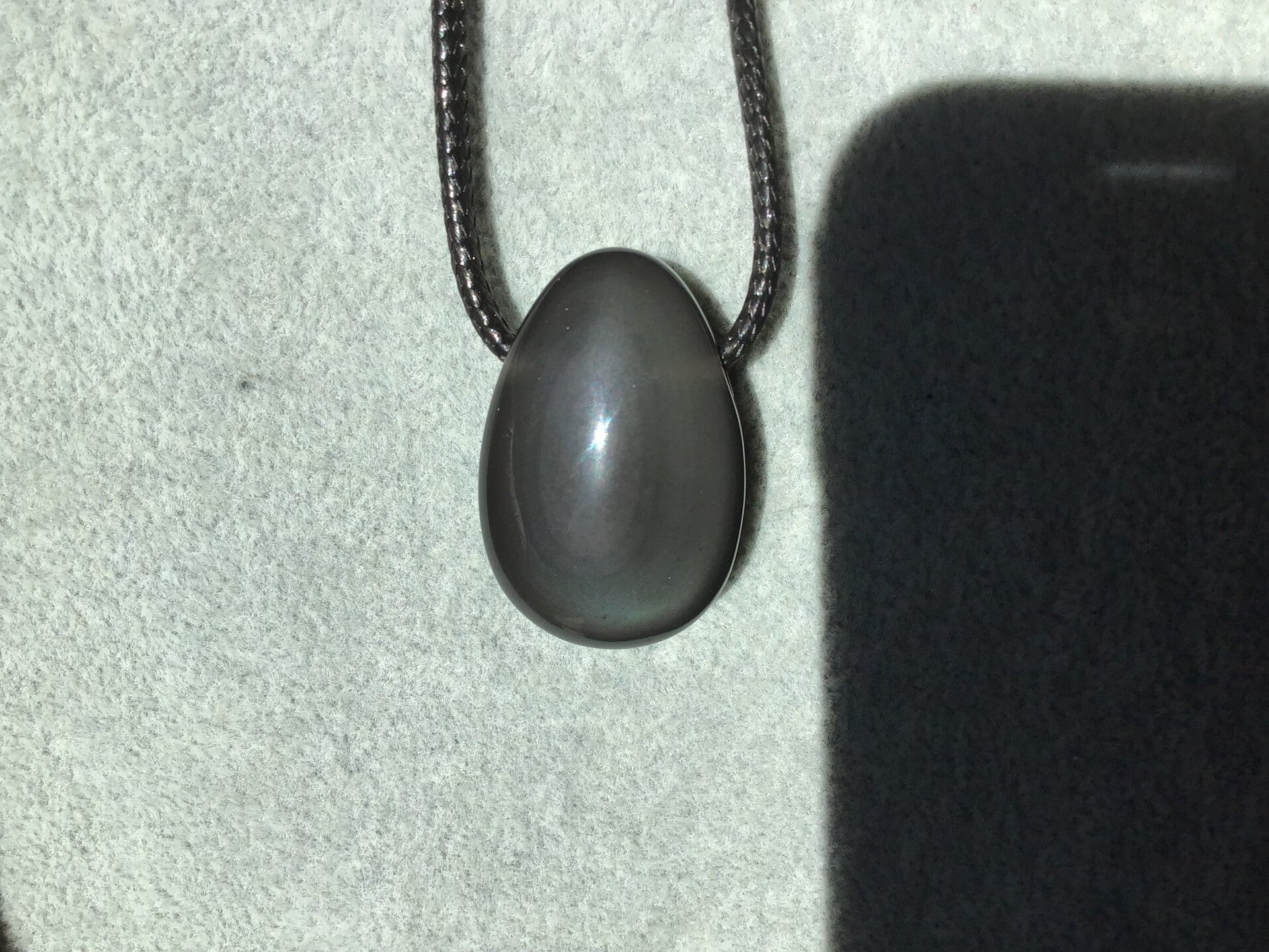 Obsidienne oeil Celeste sur cordon