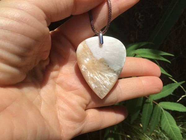 Pendentif stilbite gros formats