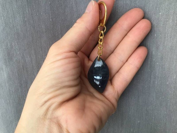 Porte clef labradorite bleue