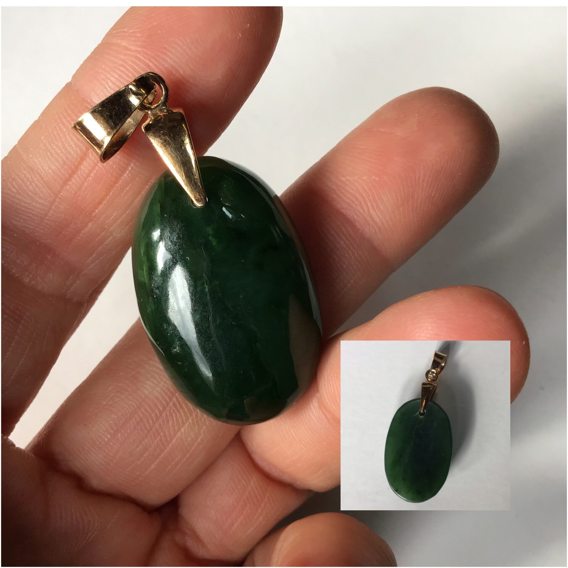 Jade nephrite pendentif