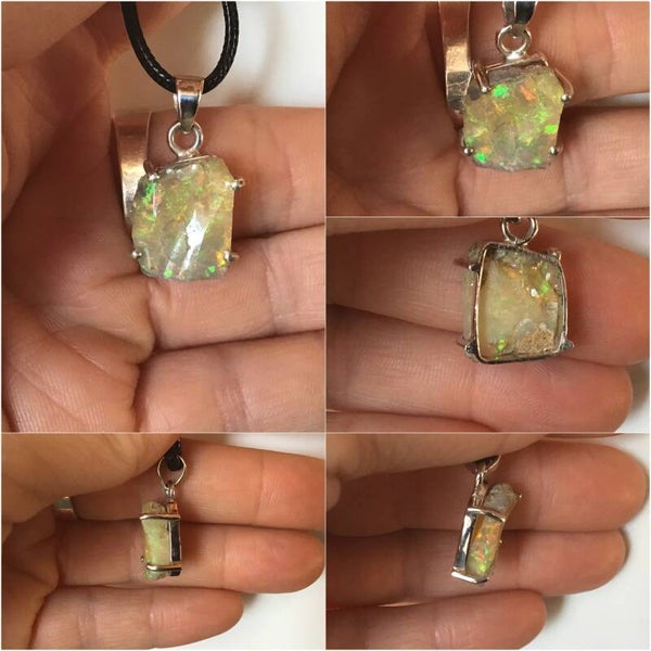 Pendentif opale Wello jaune