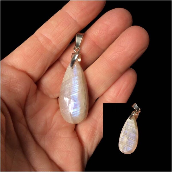 Pendentif pierre de lune belomorite
