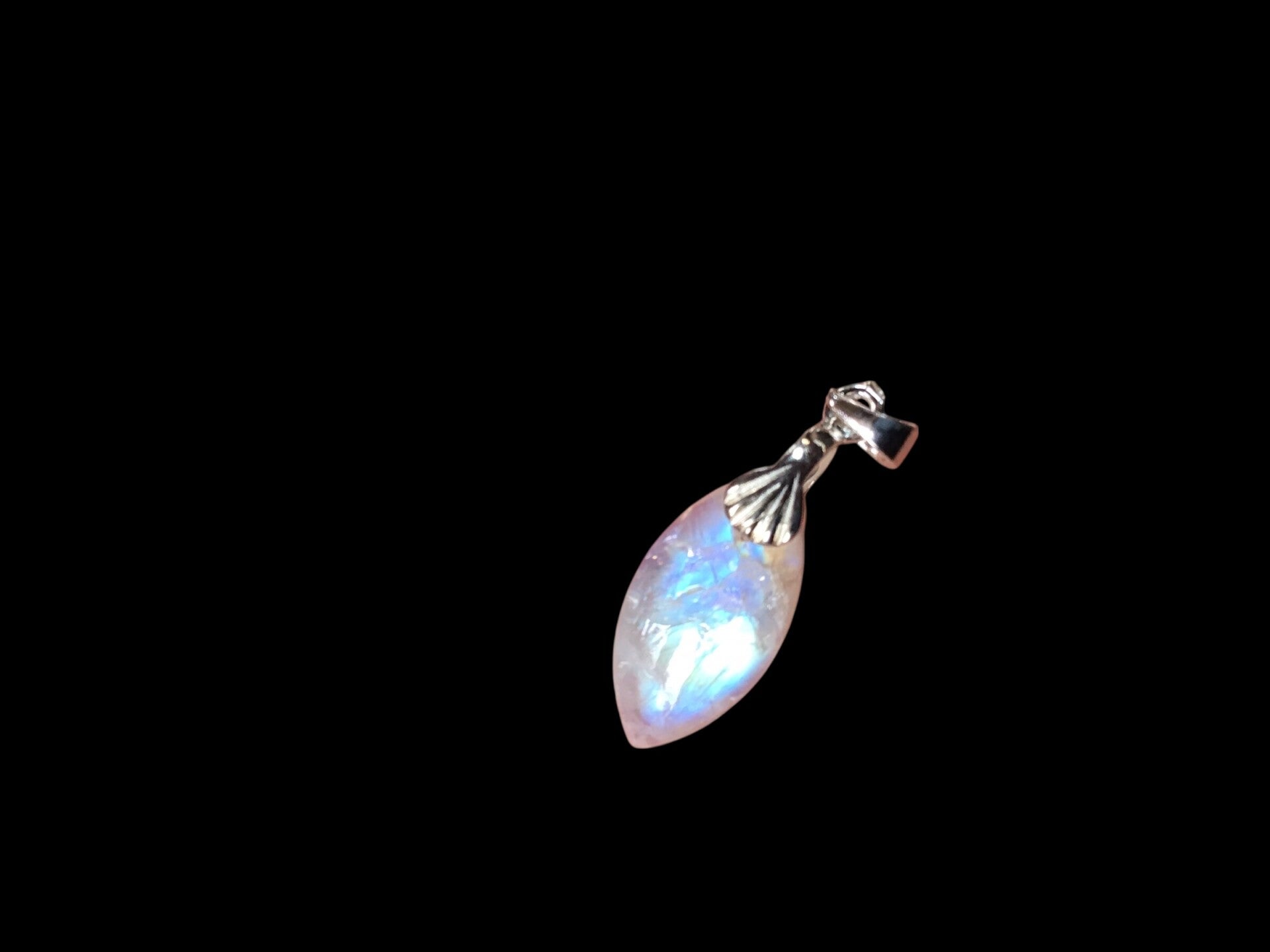 Pendentif peristerite petite marquise