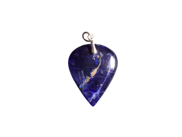 Pendentif sodalite goutte inversée