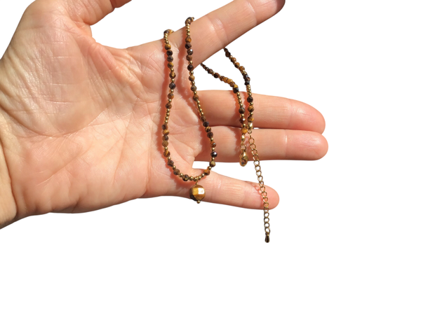 Collier en oeil de tigre