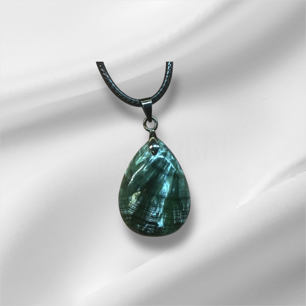 Pendentif seraphinite goutte