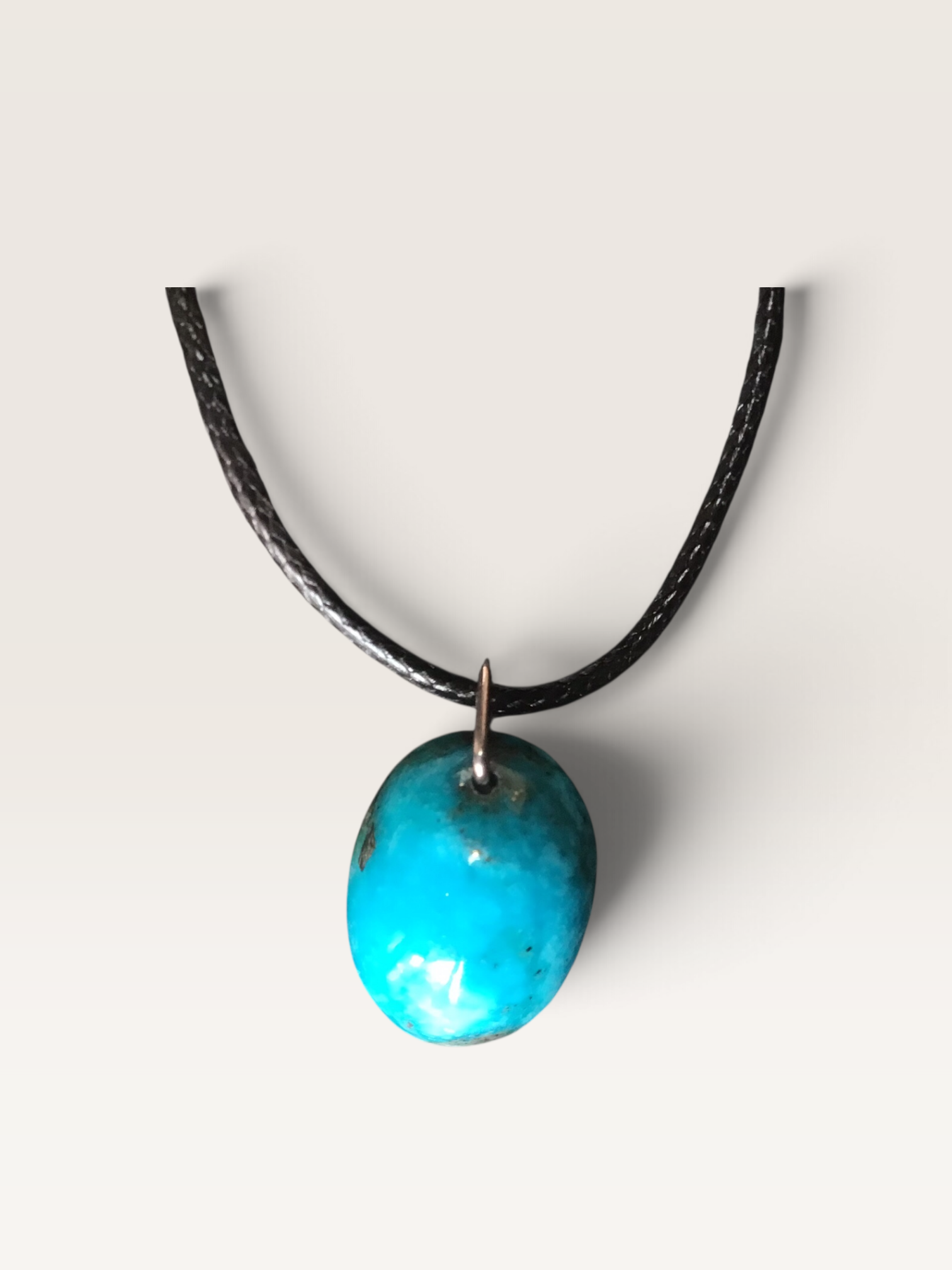 Pendentif turquoise Iran petit ovale