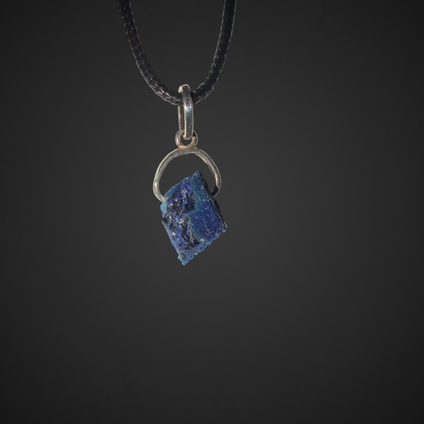 Pendentif cristal azurite