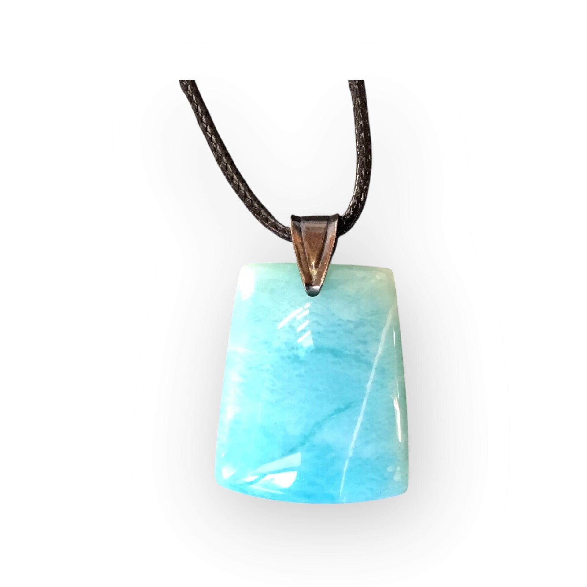 Pendentif larimar homme