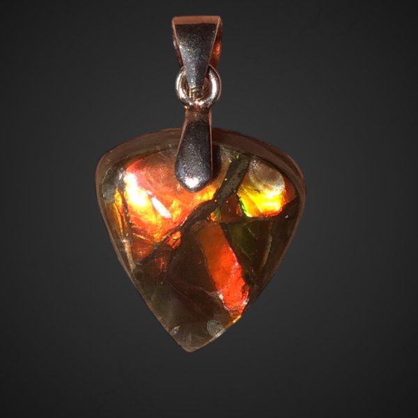 Pendentif ammolite petit format