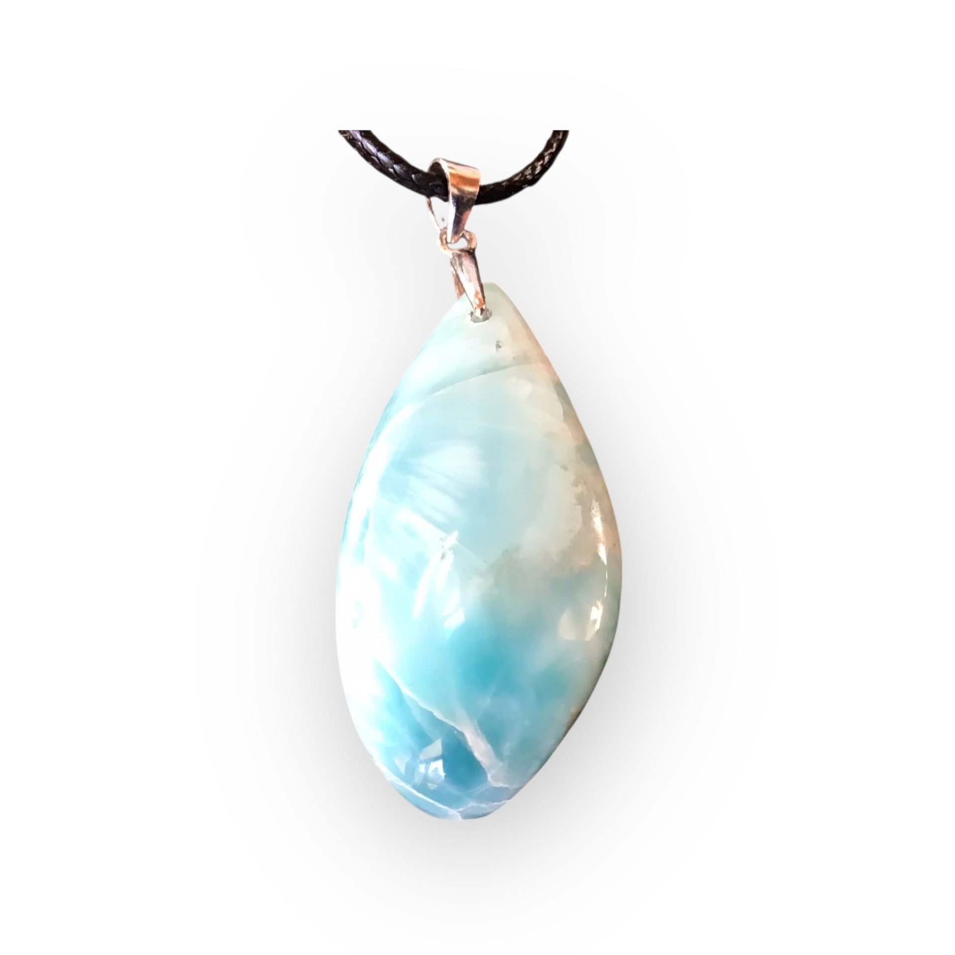 Pendentif larimar freeforme
