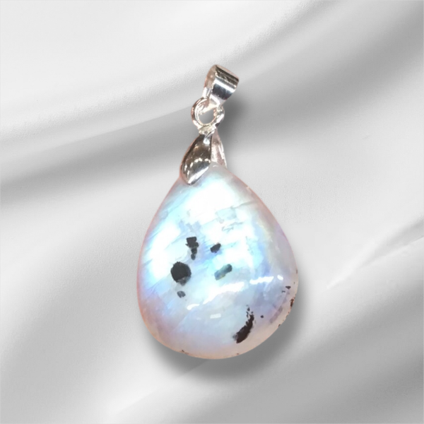 Pendentif petite goutte en peristerite