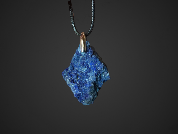 Pendentif azurite brute