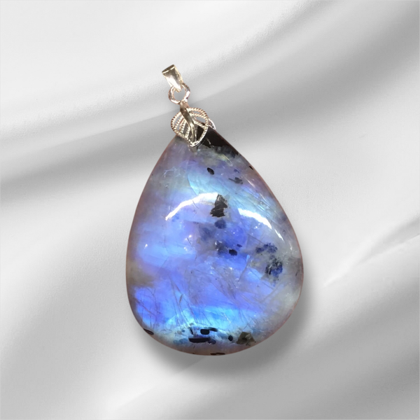 Pendentif peristerite grosse goutte