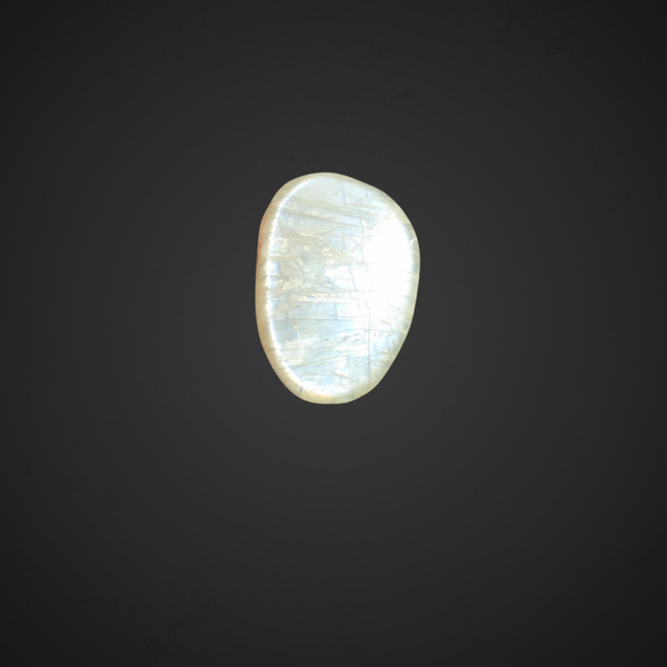 Galet pierre de lune plat