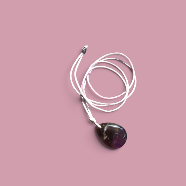 Pendentif enfant améthyste petite fée