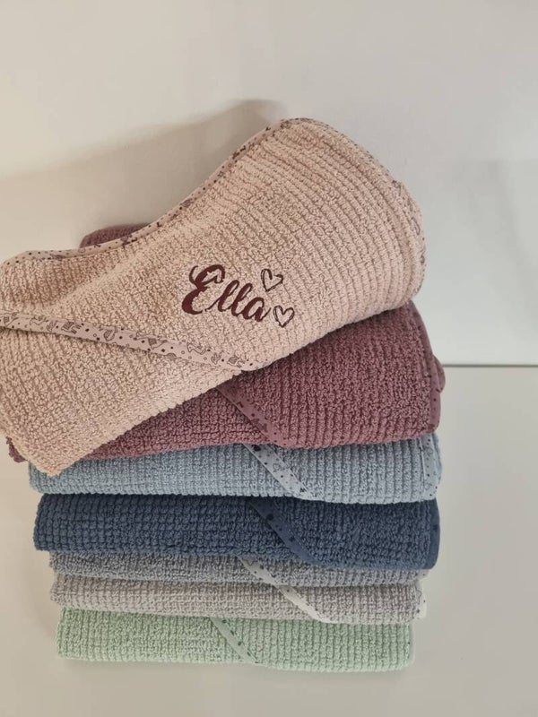 Personalisierbares Kapuzenhandtuch aus Bio-Baumwolle – für kleine Lieblingsmenschen
