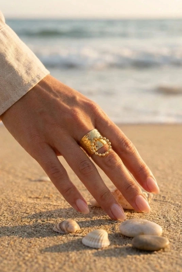 Bague Oasis en acier inoxydable🏝️