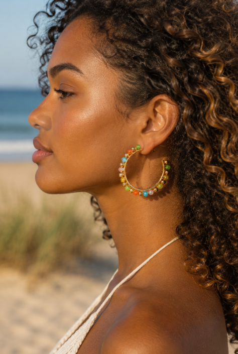 Créoles Tropicana en acier inoxydable 🏝️