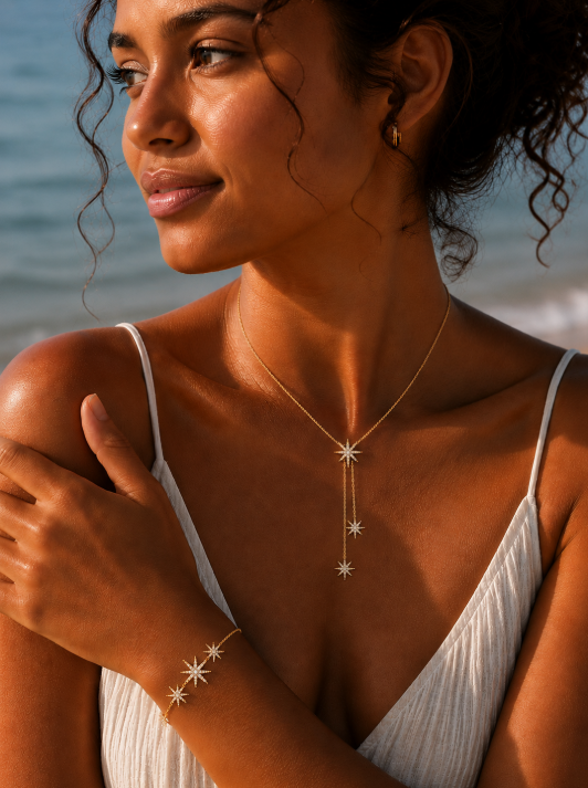 Parure de bijoux Constellation en acier inoxydable 🌠