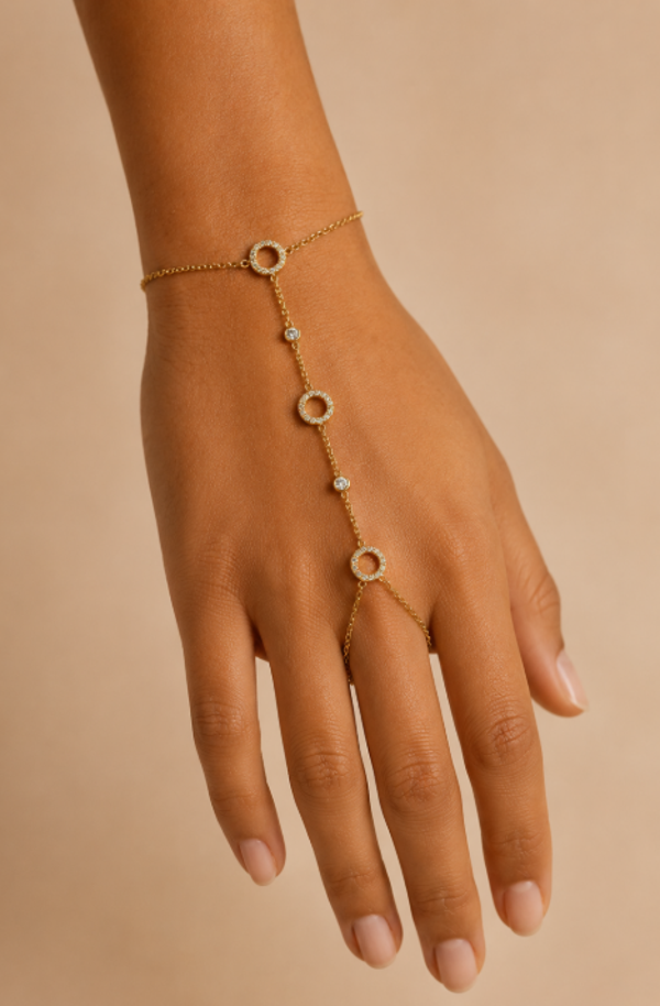 Bracelet de main Halo en acier inoxydable ☁️