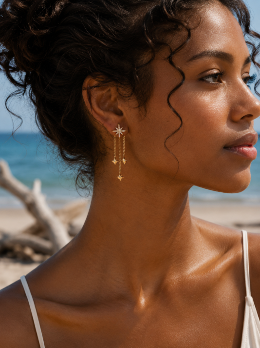Boucles d'oreilles Constellation en acier inoxydable 🌠