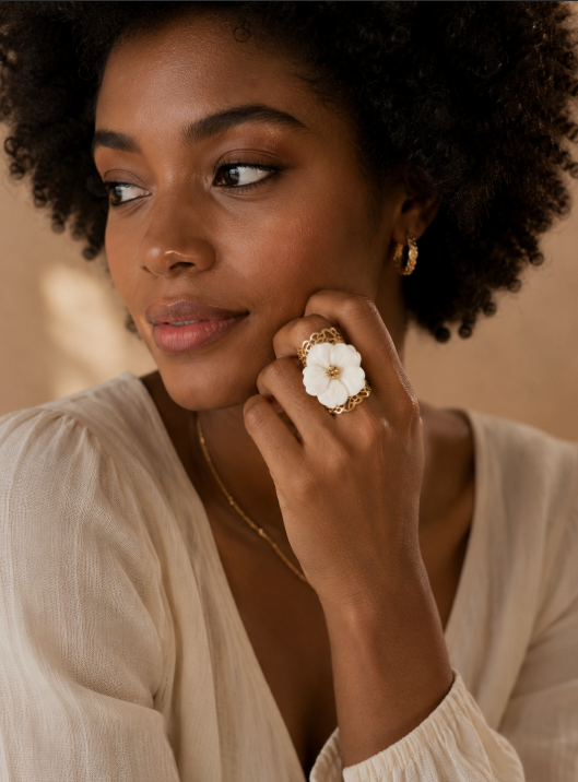 Bague Cannelle en acier inoxydable 🤎