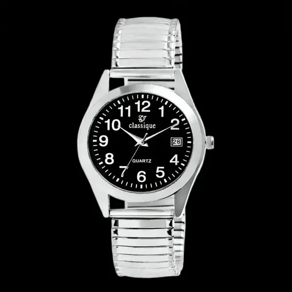 HELVETIA TIMEPIECES - Classique Men’s Watch – Stainless Steel Stretch Band